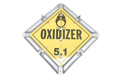 8-Legend Placard Display With All White Panels NOS