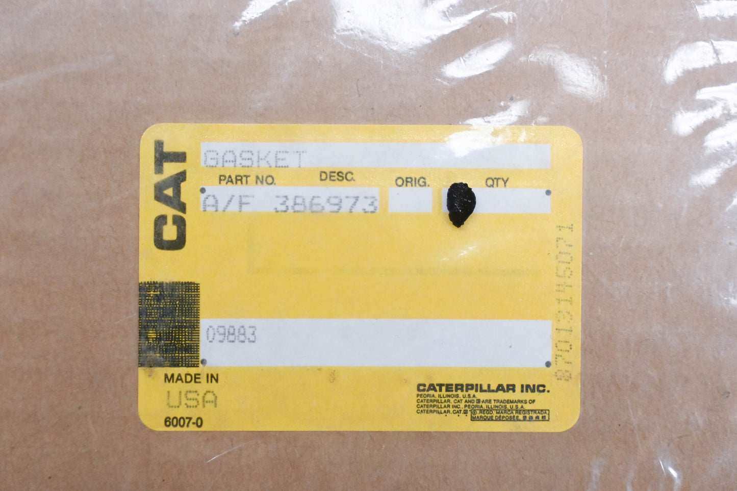Caterpillar A/F386973, 386973 Victor Gasket NOS