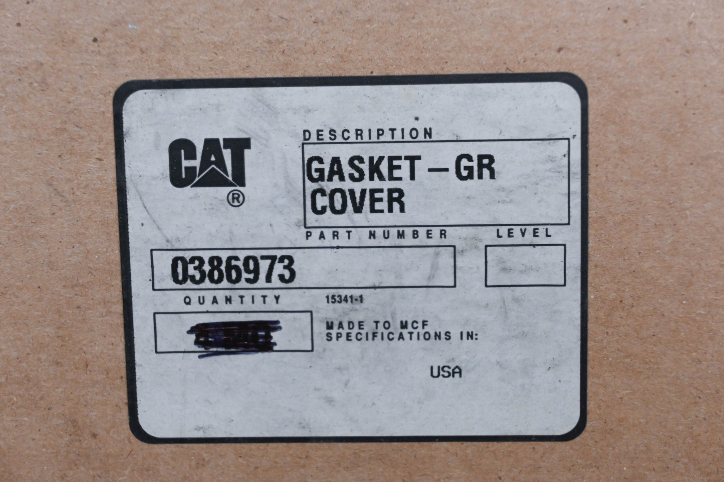 Caterpillar 0386973 Gasket NOS