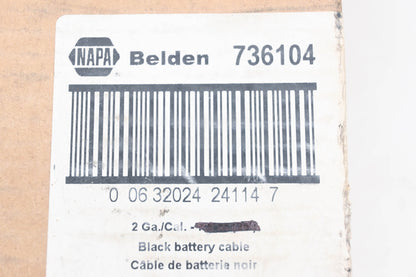 NAPA 736104 BeldenBlack 2-Gauge Battery Cable 166" NOS