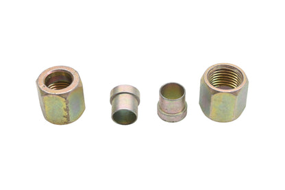 Aftermarket ZK048-16 9/16-18 x 1/2" Tube Compression Nut & Sleeves Qty 2 NOS