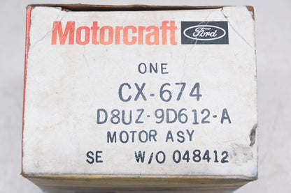 New OEM Ford D8UZ-9D612-A, D8UZ9D612A, CX-674 Air Cleaner Vacuum Motor NOS