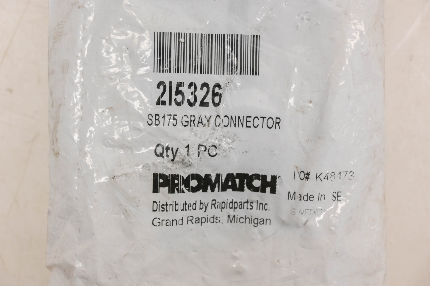 ProMatch 2I5326, SB175 Gray Connector Kit NOS