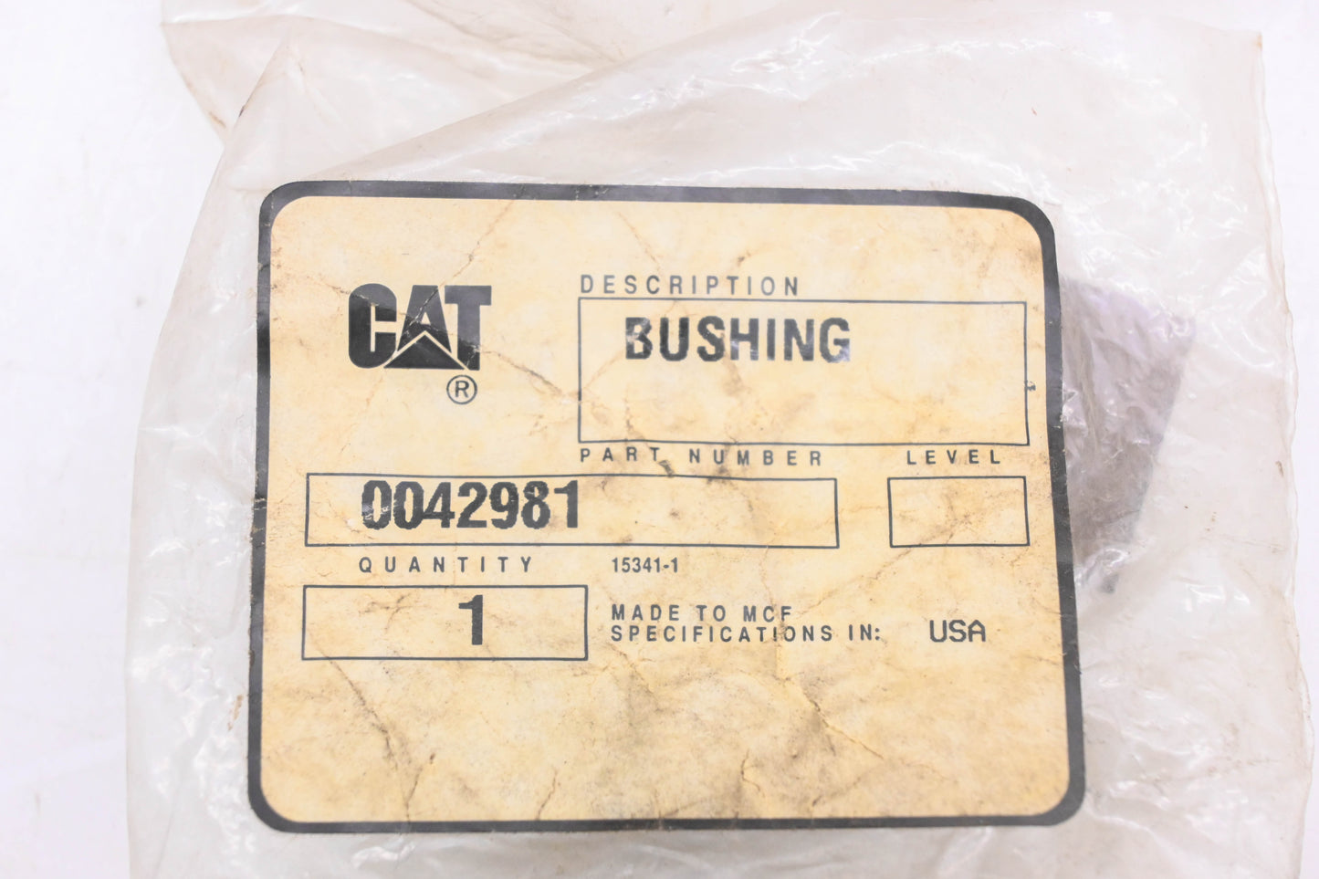 Caterpillar 42981, 0042981, 04-2981 Bushing NOS