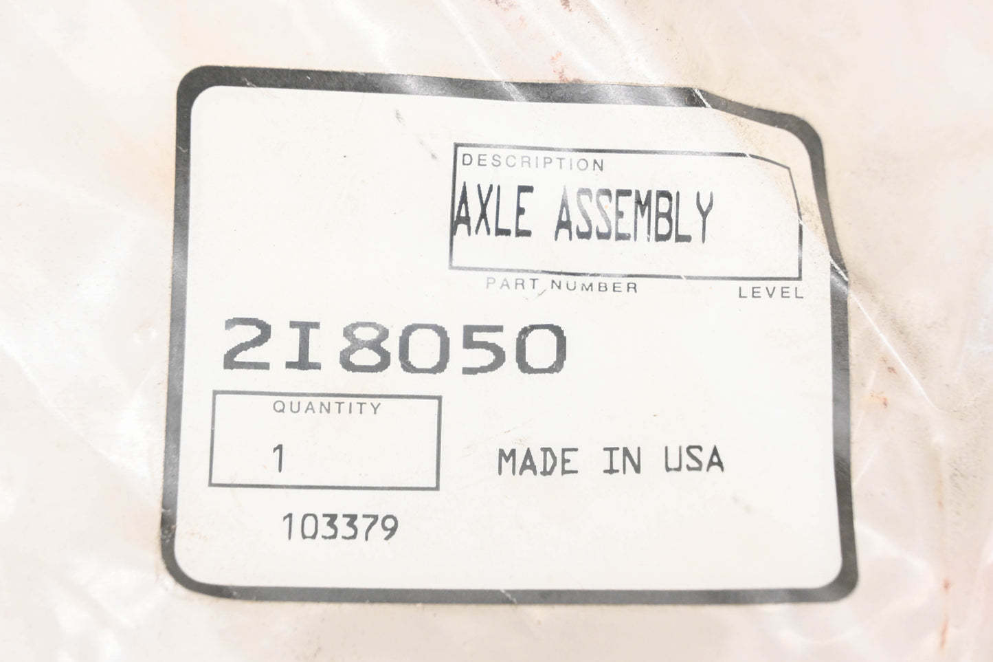 Aftermarket 2I8050 Forklift Axle NOS