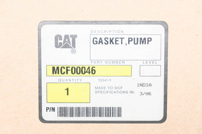 Caterpillar MCF00046 Water Pump Gasket NOS
