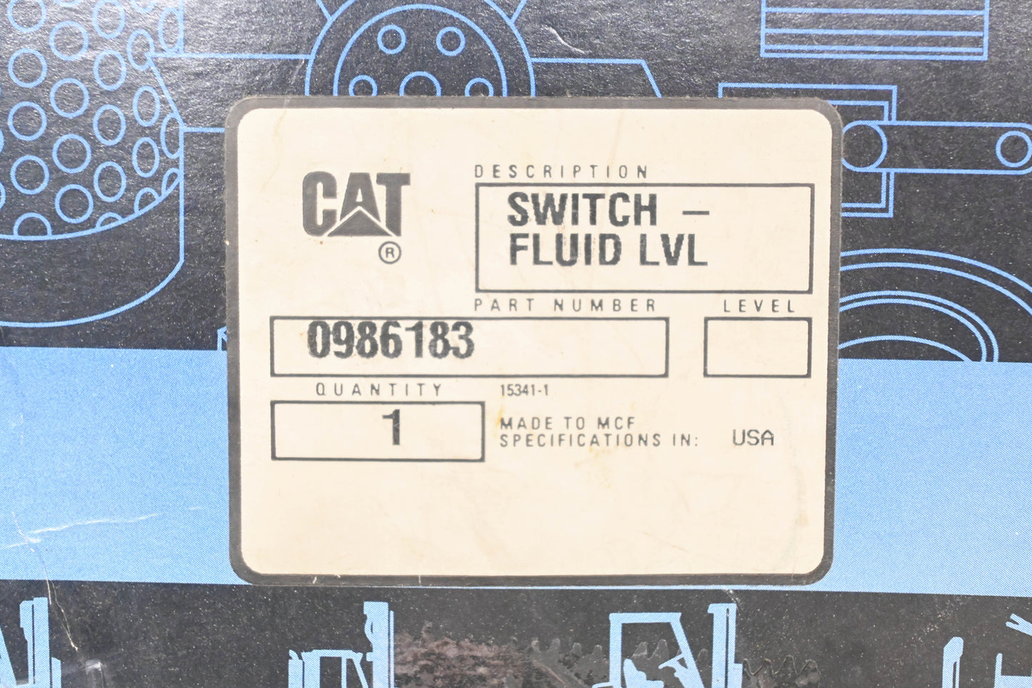 Caterpillar 986183, 0986183, 098-6182 Fluid Level Switch NOS