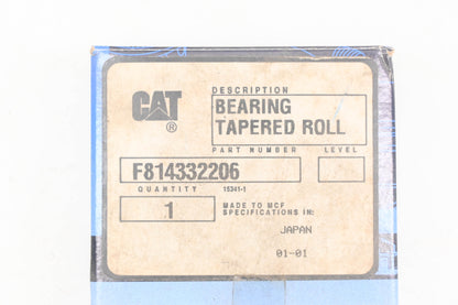 Caterpillar F814332206, 4T-32206 NTN Tapered Roller Bearing & Cup NOS