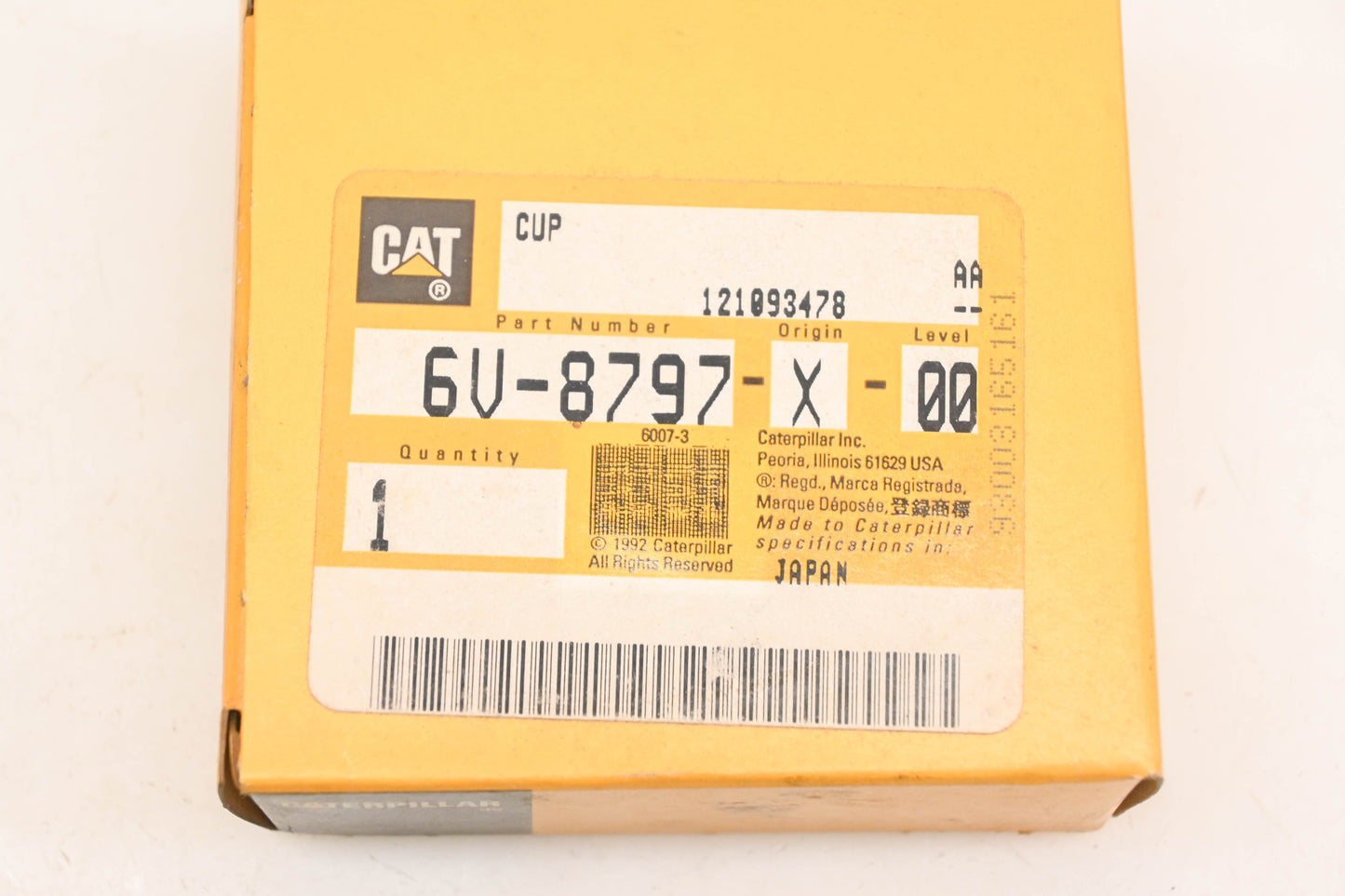 Caterpillar 6V8797, 6V-8797 NTN Bearing Cup NOS