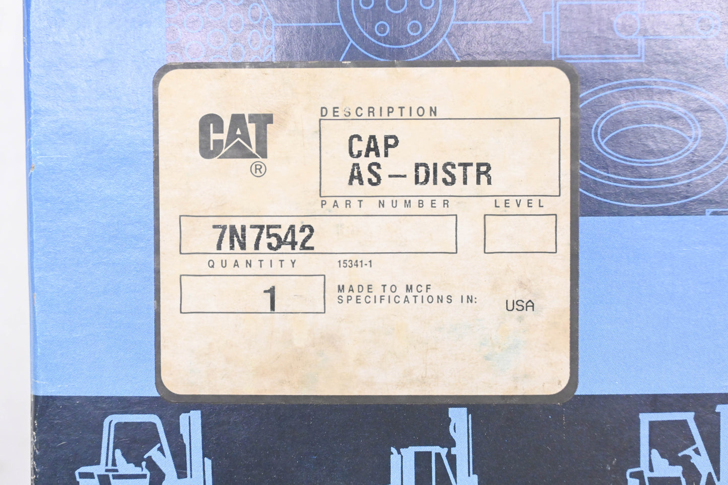 Caterpillar 7N7542, 7N-7542 Distributor Cap Assembly NOS