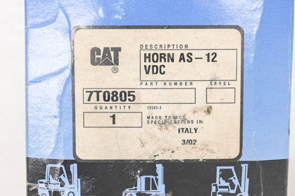 Caterpillar 7T0805, 7T-0805 12vdc Horn Assembly NOS