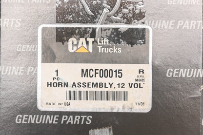 Caterpillar MCF00015 12v Horn Kit NOS