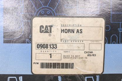 Caterpillar 908133, 0908133, 090-8133 12v Horn Assembly NOS