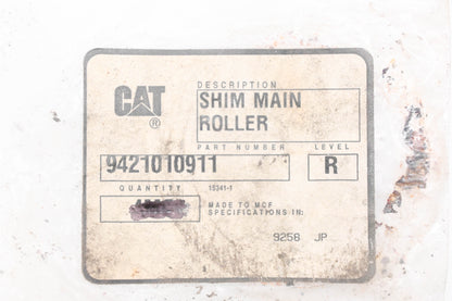 Caterpillar 9421010911 Main Roller Shims Qty 2 NOS