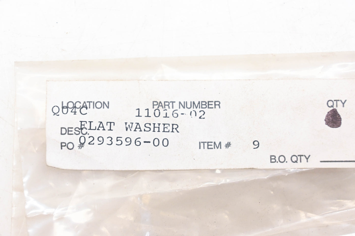 Prime-Mover 11016-02 Flat Washers Qty 3 NOS