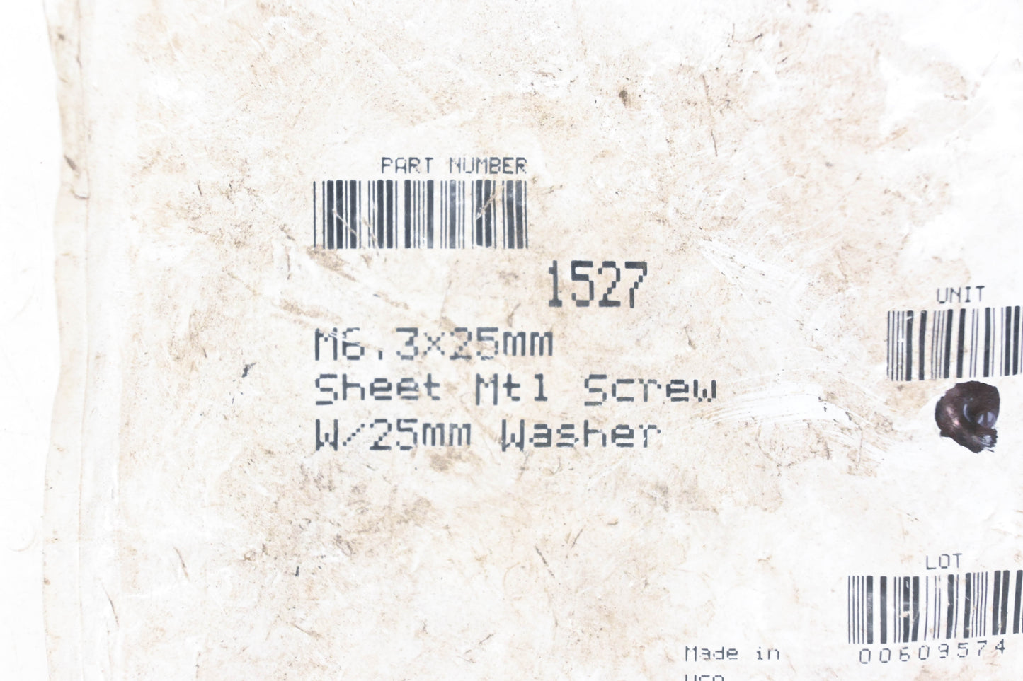 Bowman 1527 M6 3x25mm Screws With Washers Qty 2 NOS