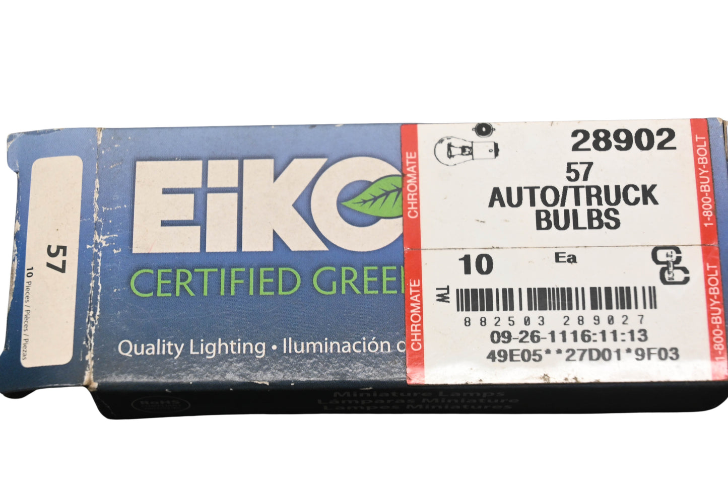 Eiko 57 Bulbs Qty 10 NOS
