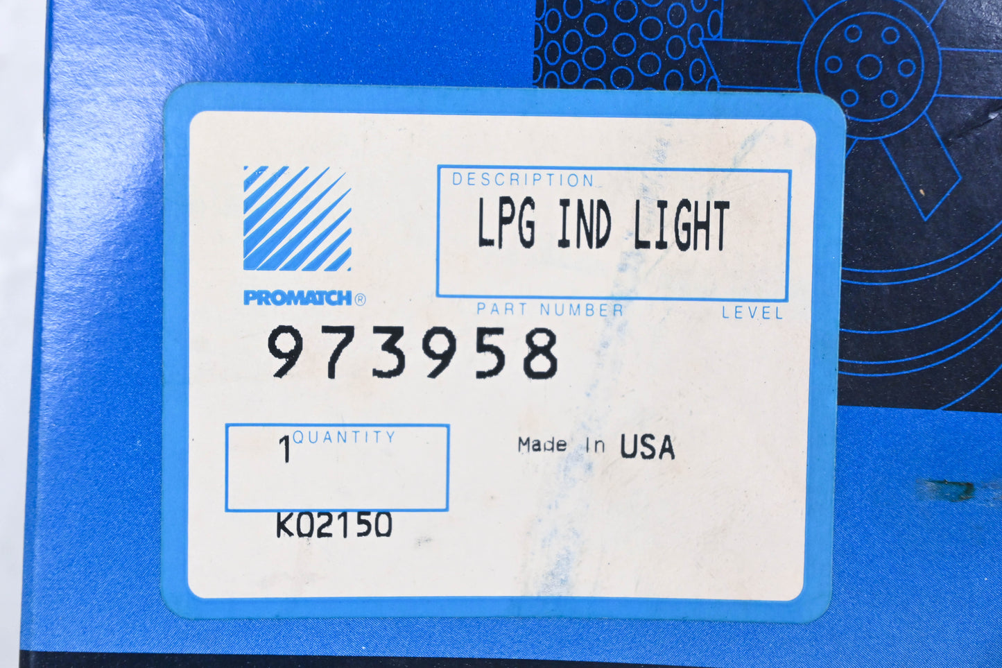 ProMatch 973958 Mitsubishi LPG Indicator Light Kit NOS