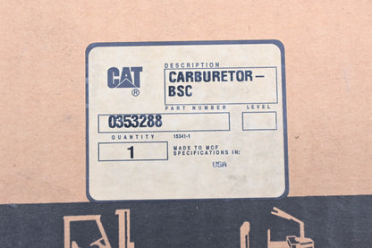 Caterpillar 353288, 035388 Century Carburetor Assembly With Gasket NOS