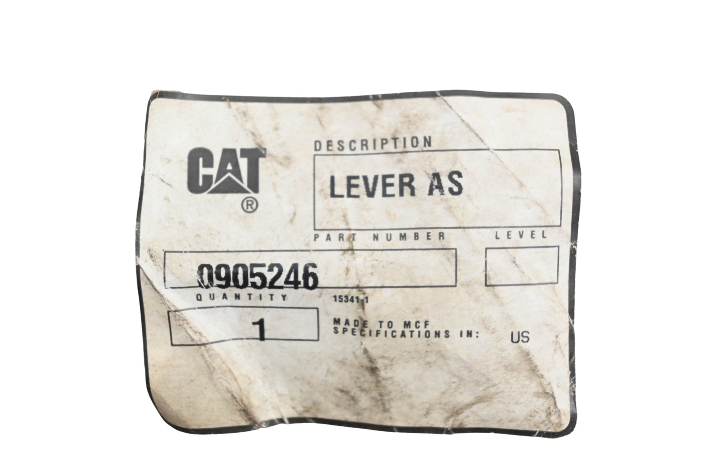 Caterpillar 0905246, 090-5246 Lever NOS