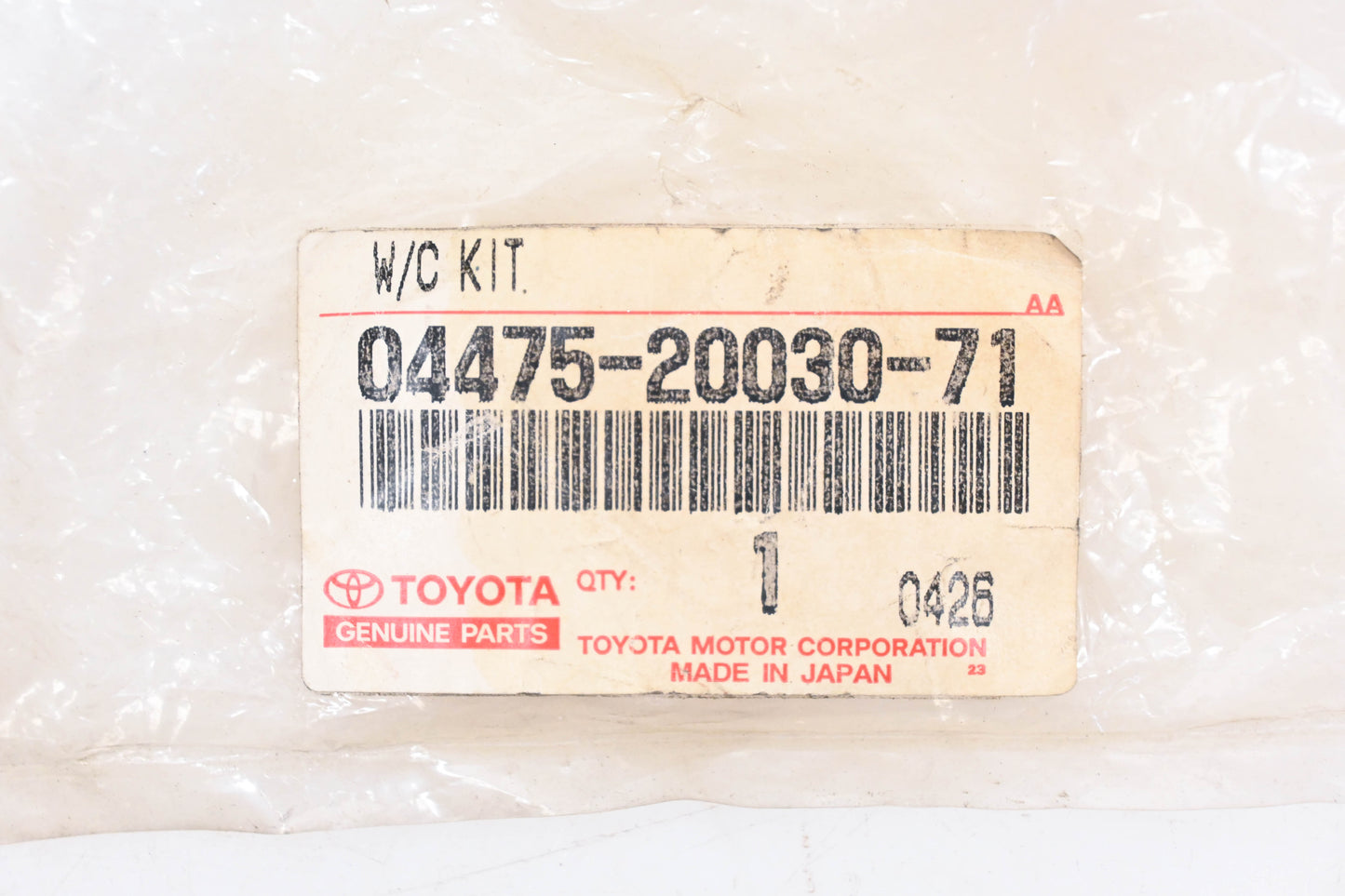 New OEM Toyota 04475-20030-71 Wheel Cylinder Repair Kit NOS