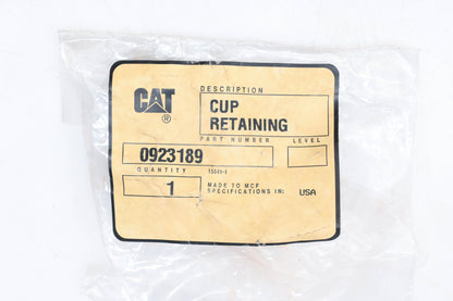Caterpillar 923189, 0923189, 092-3189 Retaining Cup NOS