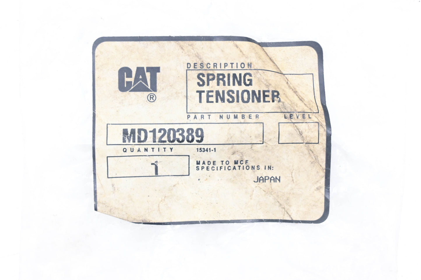 Caterpillar MD120389 Tensioner Spring NOS