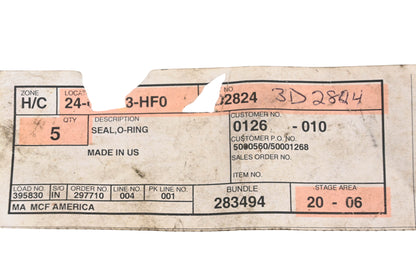 Caterpillar 3D2824, 3D-2824 O-Rings Qty 5 NOS