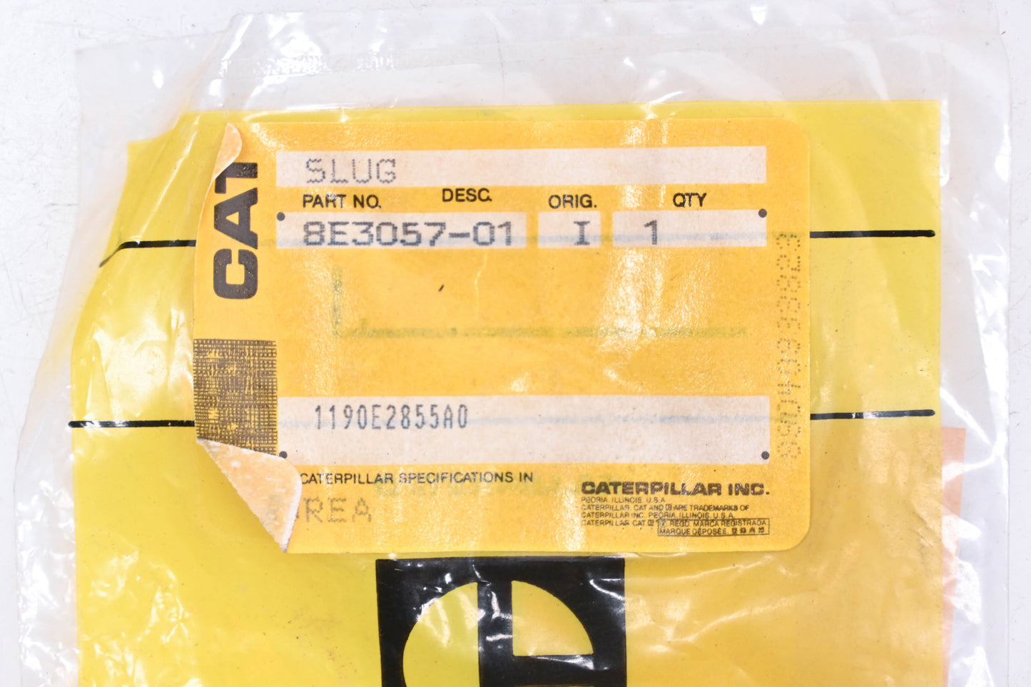 Caterpillar 8E3057, 8E-3057, 8E3057-01 Plug NOS