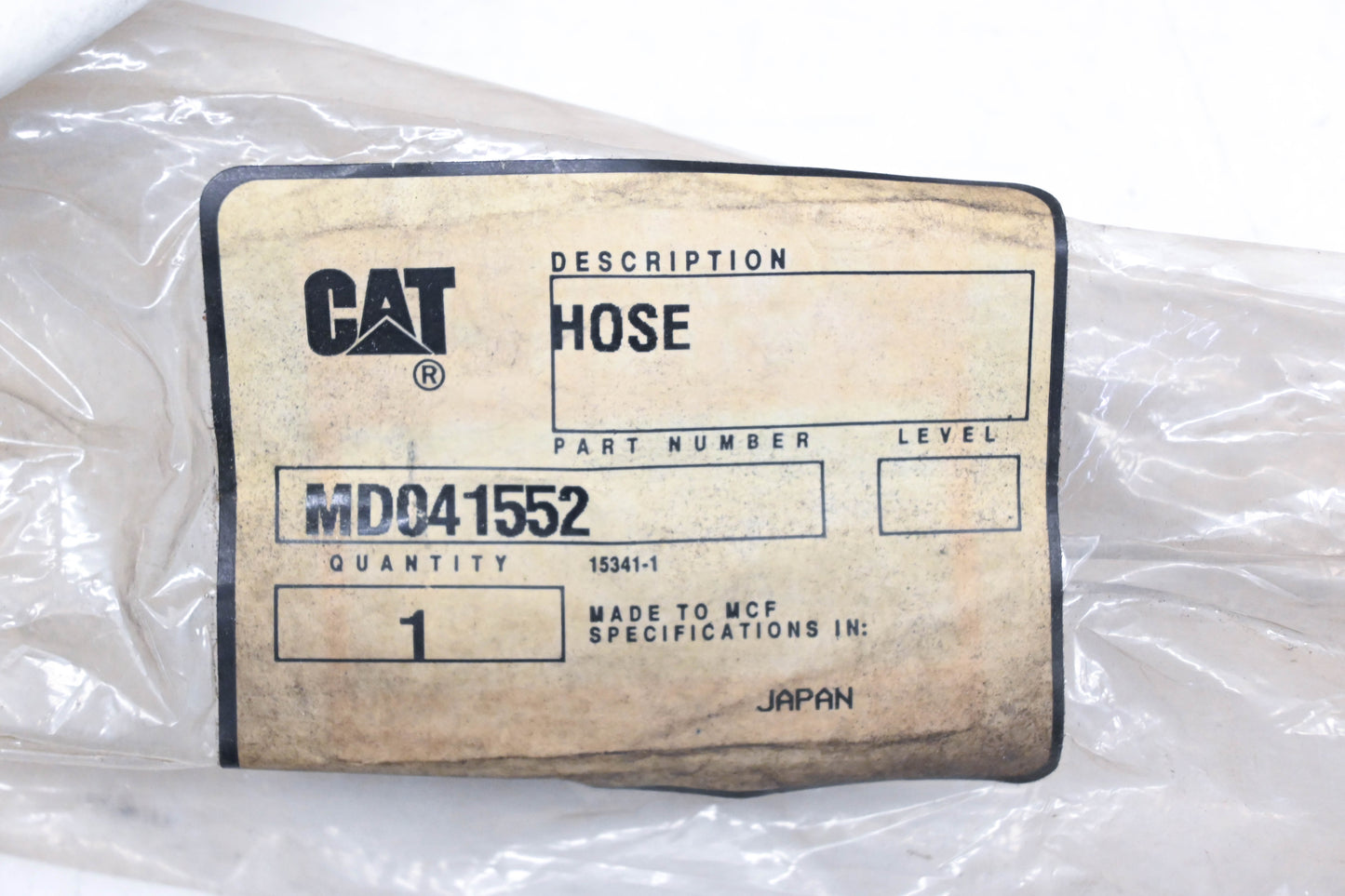 Caterpillar MD041552 Rocker Cover Hose NOS