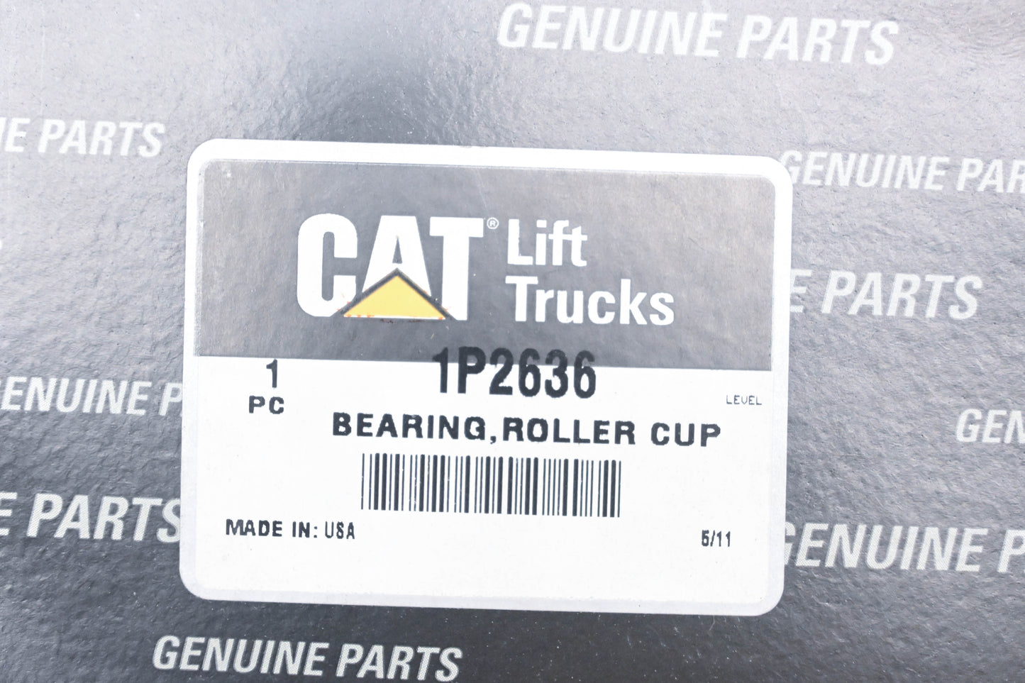 Caterpillar 1P2636, 1P-2636 Tapered Roller Bearing Cup NOS