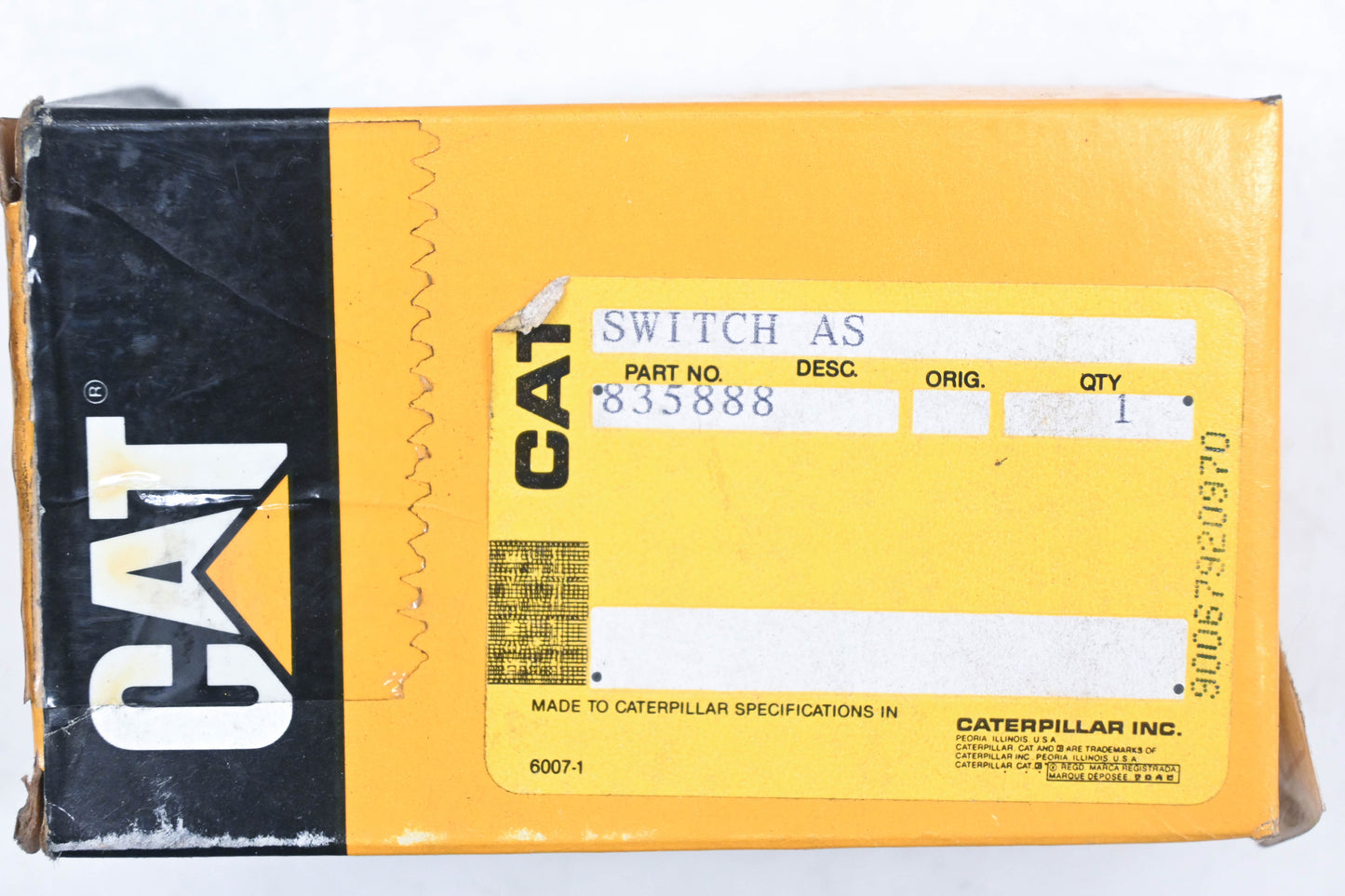 Caterpillar 835888, 0835888, 83-5888 Horn Switch Assembly NOS