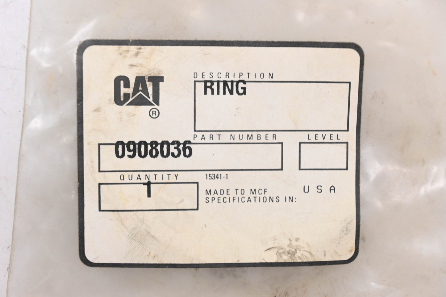 Caterpillar 0908036, 090-8036 Seal Ring Kit NOS