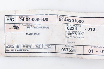 Mitsubishi 9144301600, 91443-01600 NTN 7EHKS 28x35x33 Needle Bearing NOS