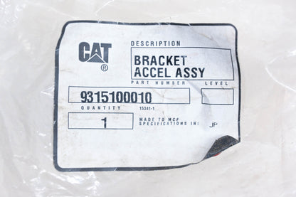 Caterpillar 9315100010, 93151-00010 Accelerator Bracket Assembly NOS