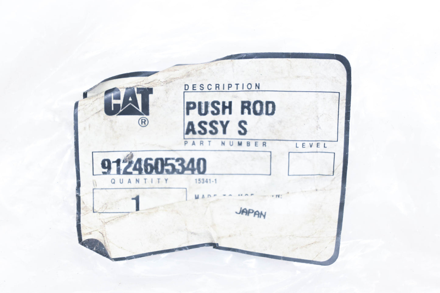 Caterpillar 9124605340, 91246-05340 Push Rod NOS