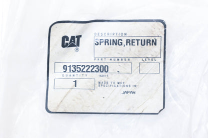 Caterpillar 9135222300, 91352-22300 Return Spring NOS