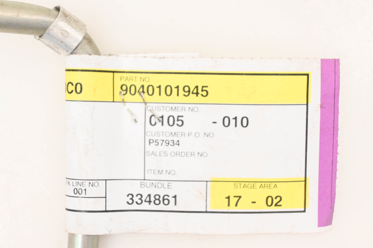 Caterpillar 9040101945, 90401-01945 Tube Assembly NOS