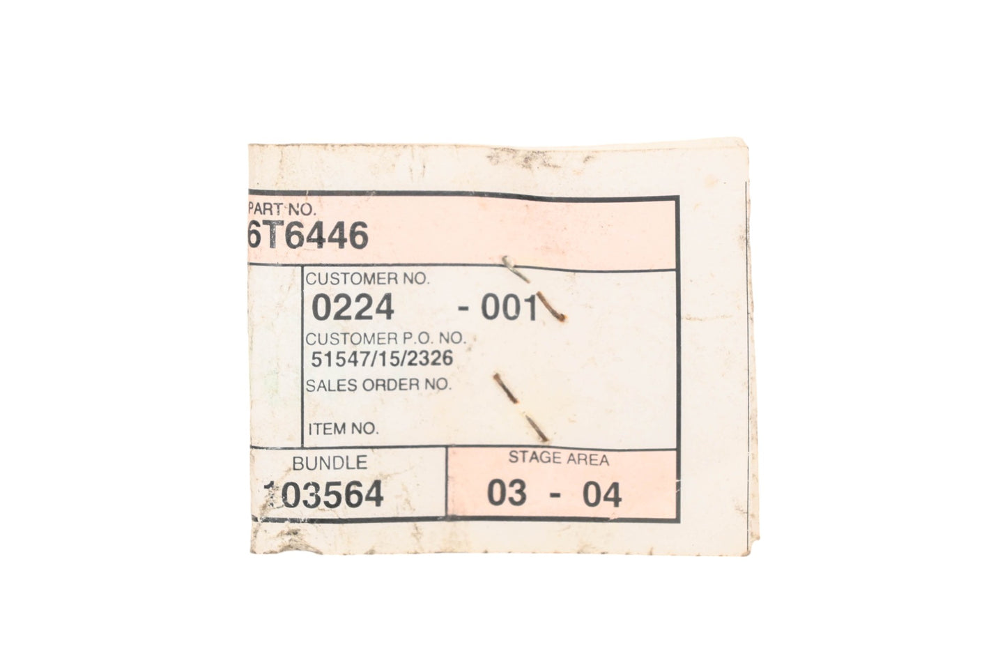 Caterpillar 6T6446, 6T-6446 Brake Cable Assembly NOS