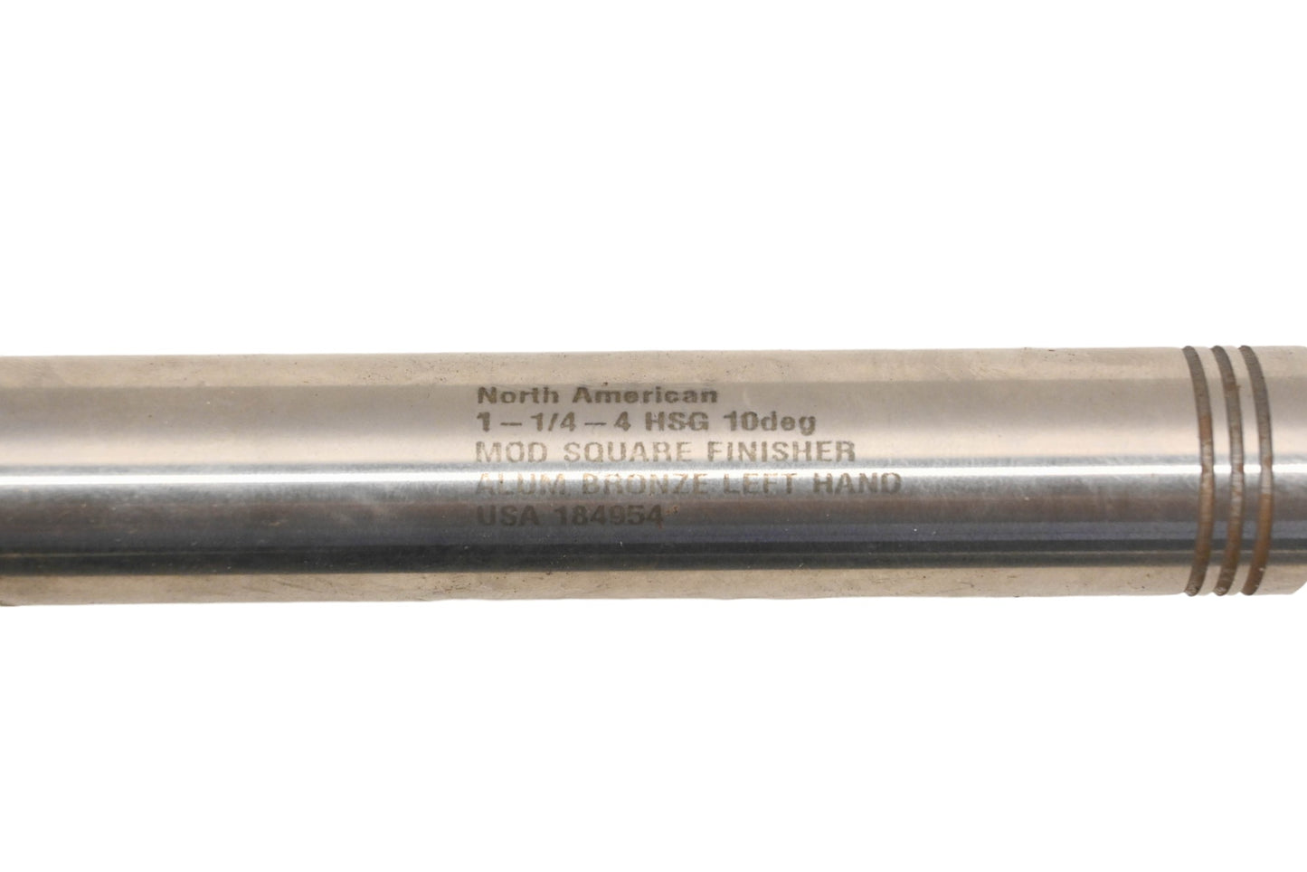 North American Tool IH014-22 Lefthand 1-1/4-4 x 12.5" HSG 10deg MOD Square Finisher Hand Tap NOS