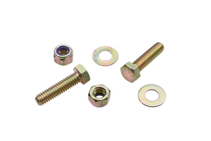 Aftermarket IH001-19 5/16-18 x 1.25" Grade 5 Hex Cap Bolt Washer & Nylon Nuts Qty 2 NOS