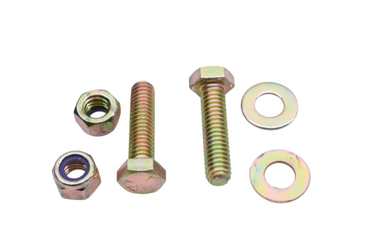 Aftermarket IH001-19 5/16-18 x 1.25" Grade 5 Hex Cap Bolt Washer & Nylon Nuts Qty 2 NOS