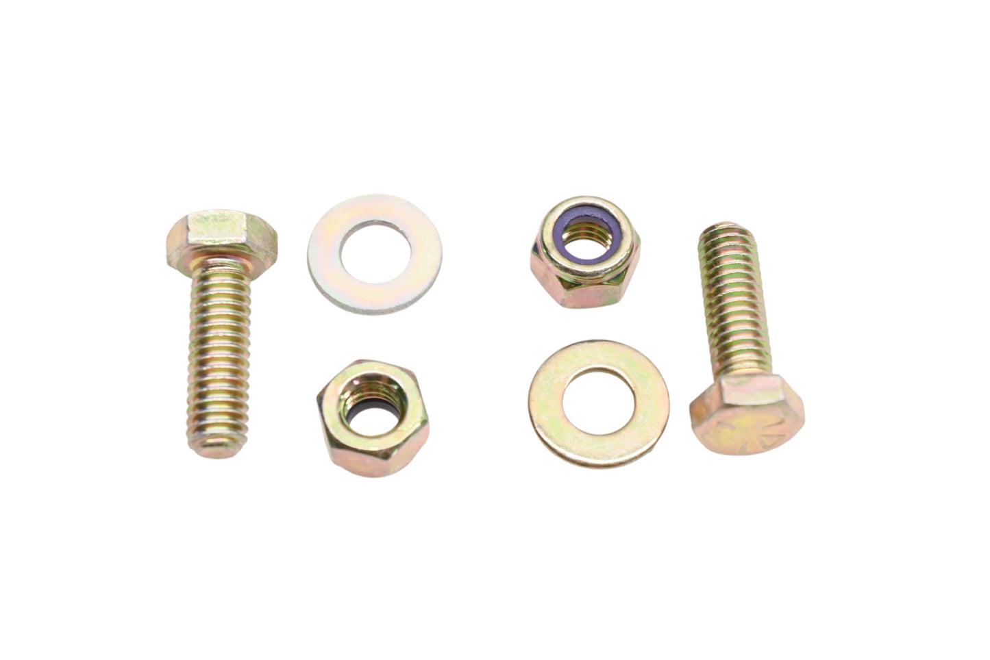 Aftermarket IH001-23 5/16-18 x 1" Grade 5 Hex Cap Bolt Washer & Nylon Nuts Qty 2 NOS