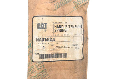 Caterpillar NA014044 Handle Tension Spring NOS