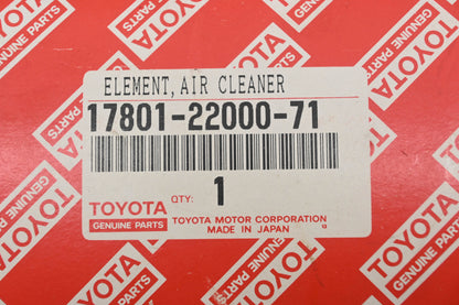 New OEM Toyota 17801-22000-71 Air Filter Element NOS