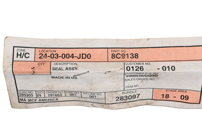 Caterpillar 8C9138, 8C-9138 Seal Kit NOS