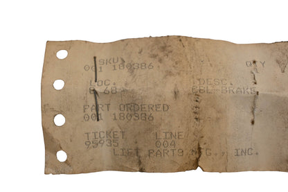 Hyster 180386 Lefthand Brake Cable NOS