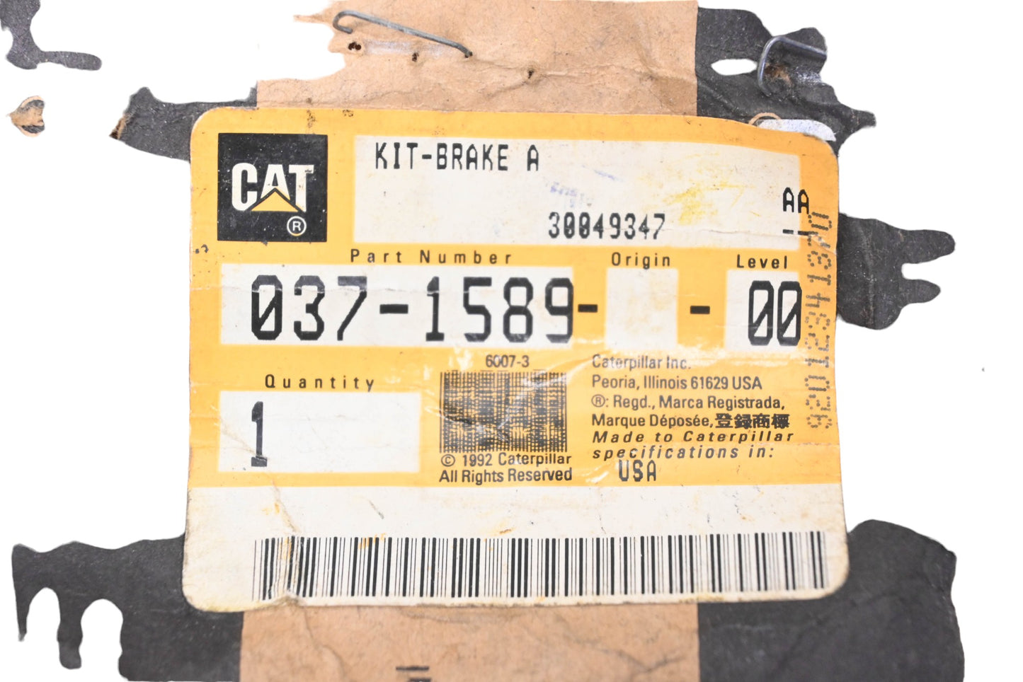 Caterpillar 037-1589, 0371589 Brake Adjuster Kit NOS
