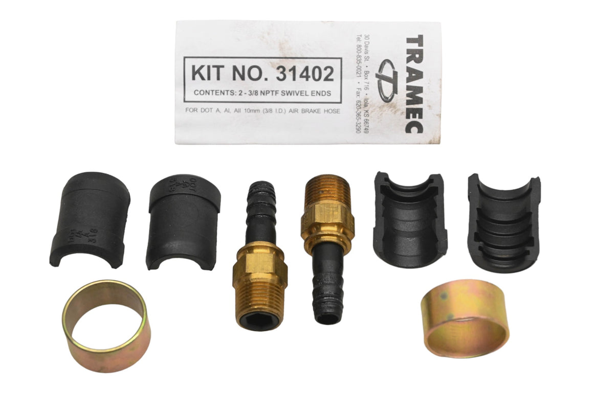 Pioneer PHD-3110, 31402 Tramec 3/8" ID Air Brake Hose End Kit NOS