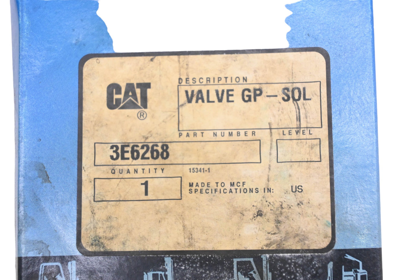 Caterpillar 3E-6268, 3E6268, 3E-6268-GPO1 Solenoid Valve GP Assembly NOS